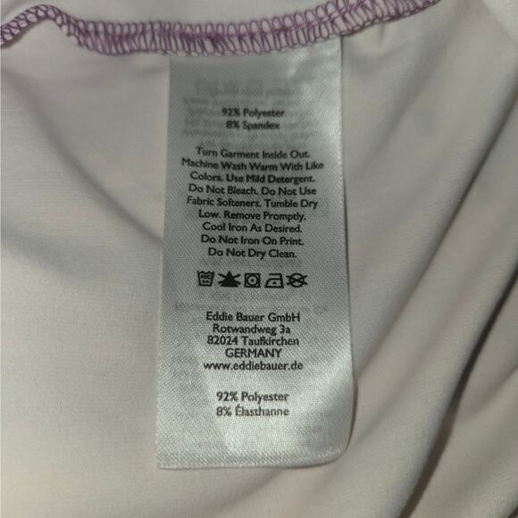 Eddie Bauer Womens Medium Tank Dress Sleeveless Abstract Pink Purple Stretch - Picture 12 of 13